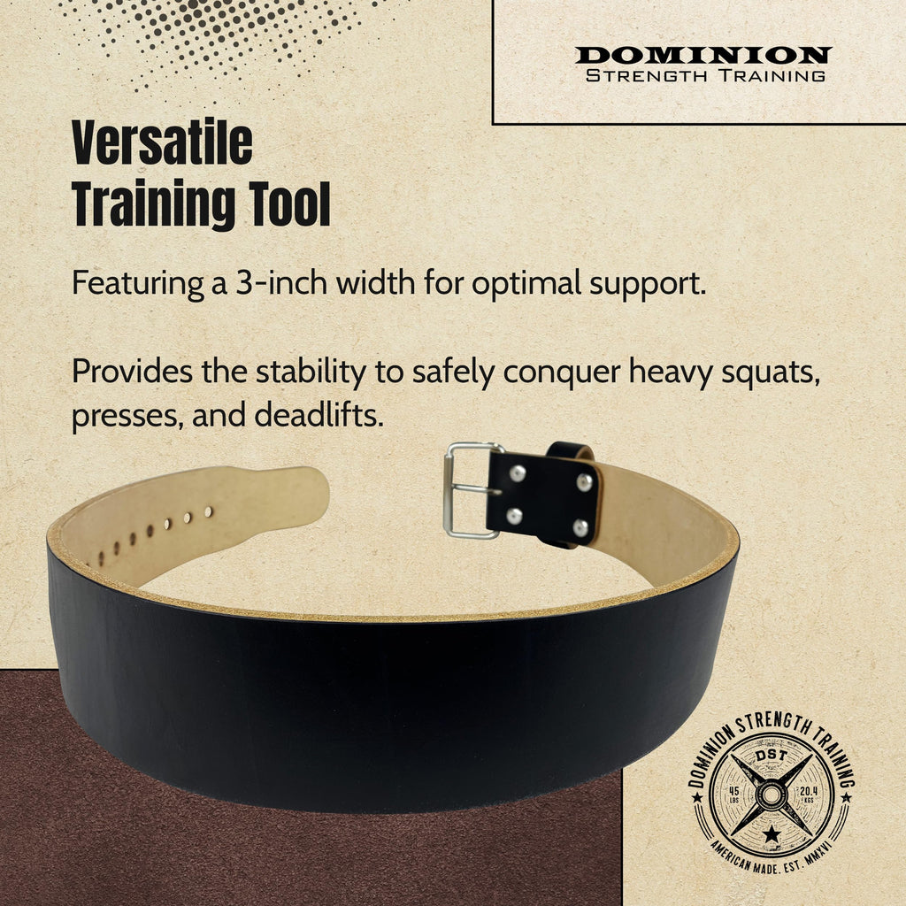 Premium Single Ply Weightlifting Support Belt